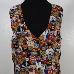 111 Main Halloween Bears Vest